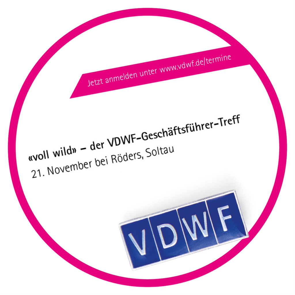 Bierdeckel zum VDWF-Geschäftsführertreff am 21.11. in Soltau